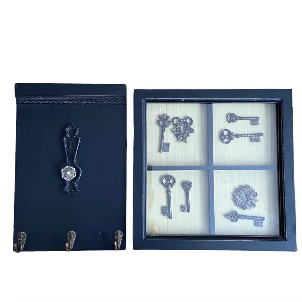 Rustic Antique Inspired Wall Art Key Hook